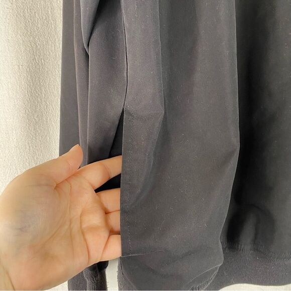 Izod Golf Black 1/4 Zip Long Sleeve Lightweight Pullover Pockets L - Picture 5 of 8